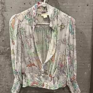 Maeve by Anthropologie crop shirt